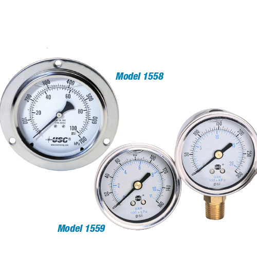 liquid filled utility gauges