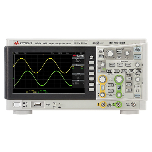 DSOX1102A 示波器：70/100 MHz，2 个模拟通道
