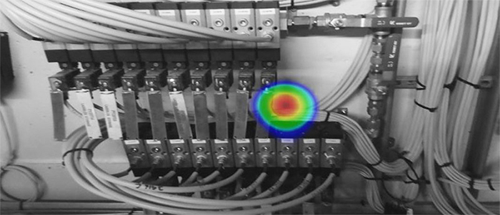 FLIR Si124 声像仪可帮助您定位压缩空气系统中的高压泄漏部位